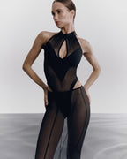 Sheer Mesh Bodysuit & Maxi Skirt Set MIRAGE