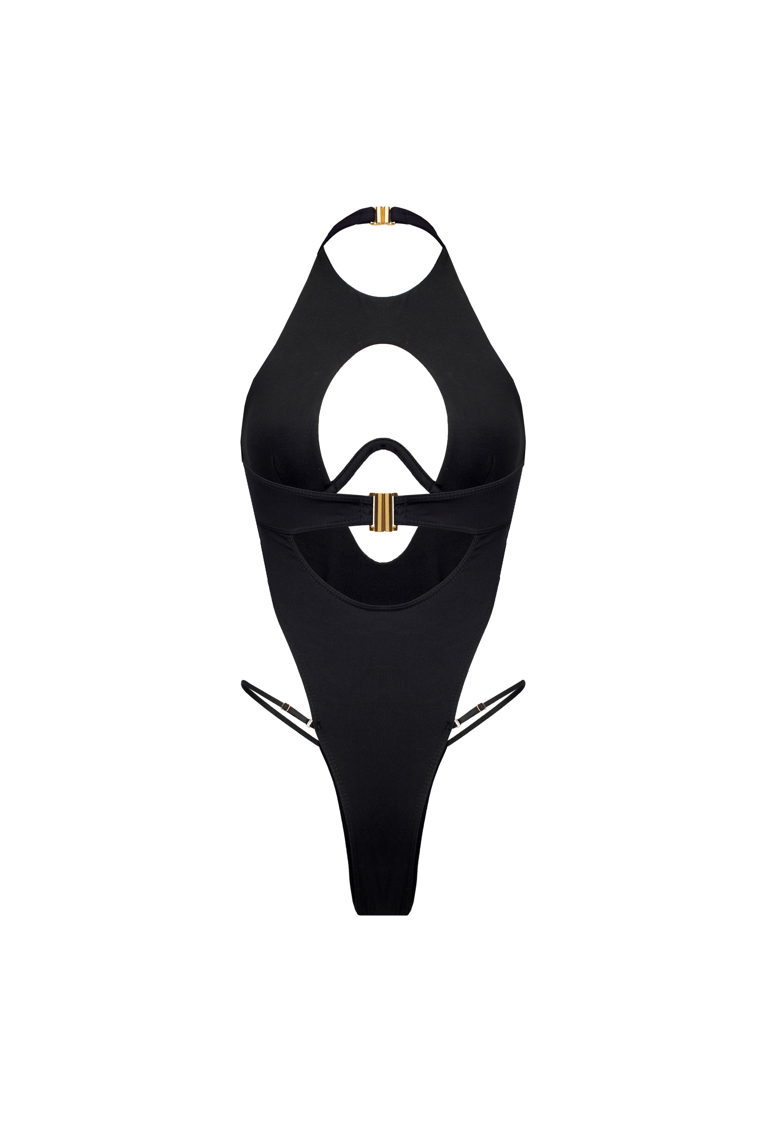 Black Cut-Out One-Piece Swimsuit MIIA
