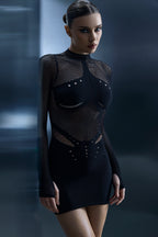 Black Mesh Dress