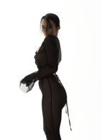 Elegant Mesh Suit Outfit: pants and top